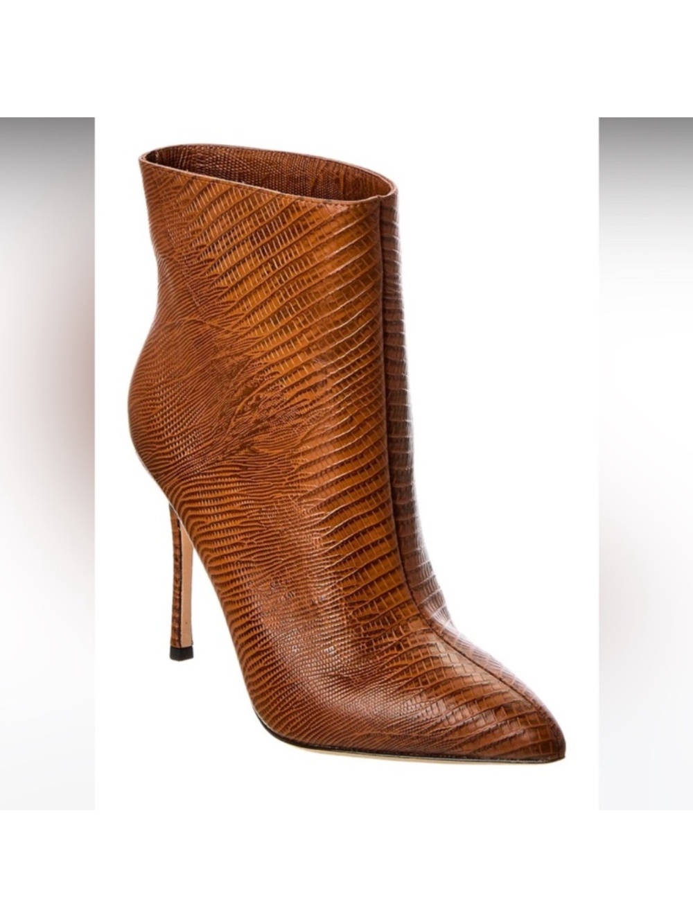 L'AGENCE Mariette Embossed Leather Booties